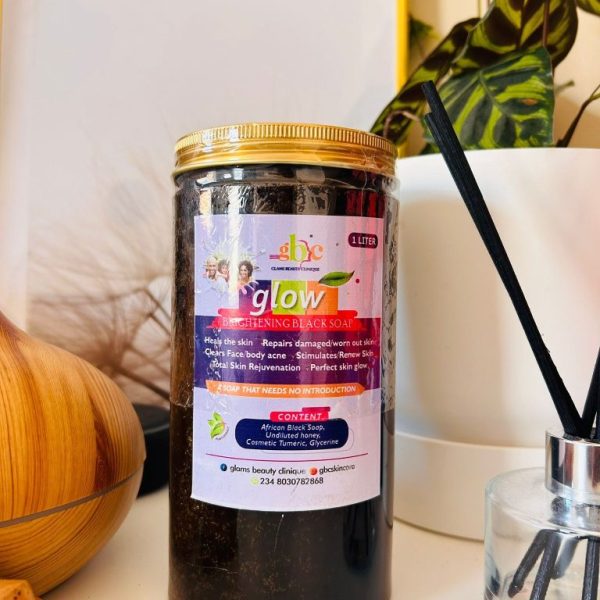 1 LITRE GLOW/BRIGHTENING BLACK SOAP