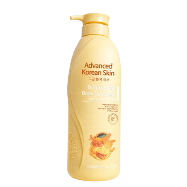 Advanced Korean Skin Bright & Clear Body Gel Wash (Vitamin C & Vitamin E) 1200ml